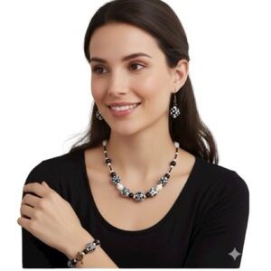 Beaded Jewelry Set, Artisan, Necklace, Bracelet, Earrings, Handmade,​​​ NWOT